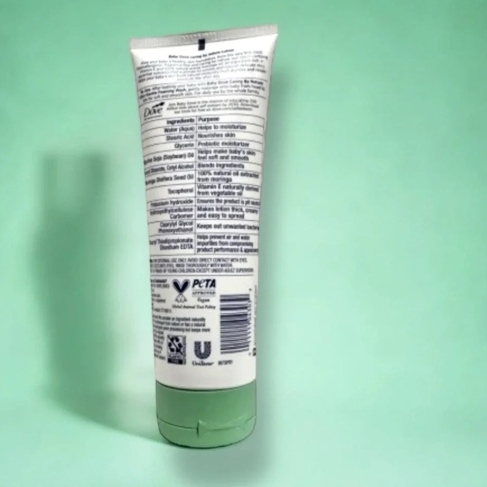 Baby Dove Caring by Nature Hypoallergenic Lotion Fragrance‎ Free 8oz Moringa Oil